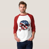星とストライプスカル Tシャツ (正面フル)