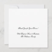 星とストライプタイポグラフィハッピー退役軍人日 サンキューカード (裏面)