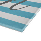 星とストライプパーソナライズされたモノグラム カッティングボード (角)