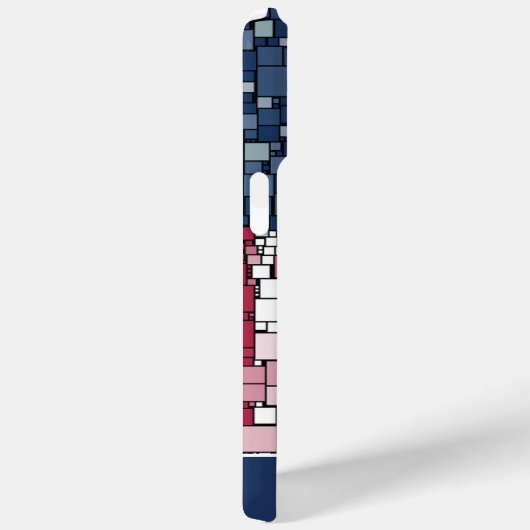 星とストライプモザイクパーソナライズされた Case-Mate iPhoneケース (裏面 / 右)