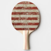 星とストライプヴィンテージ 卓球ラケット (正面)