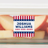 星とストライプ名の電話アメリカのプロパティ ラベル (貼付)