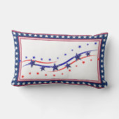 星とストライプ愛国的な投げアクセント枕 アウトドアクッション (裏面)