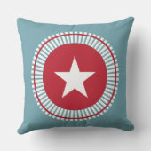 星とストライプ愛国的な7月の4日ピロー クッション (裏面)