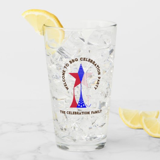 星とストライプ愛国者 タンブラーグラス (アイス正面)