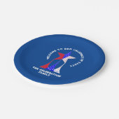 星とストライプ愛国者 ペーパープレート (アングル)