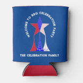 星とストライプ愛国者 缶クーラー (正面)