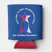 星とストライプ愛国者 缶クーラー (裏面)