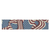 星とストライプ星レッド&ブルーUSAアメリカ国旗 ショートテーブルランナー (横)