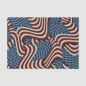 星とストライプ星レッド&ブルーUSAアメリカ国旗 薄葉紙 (正面)