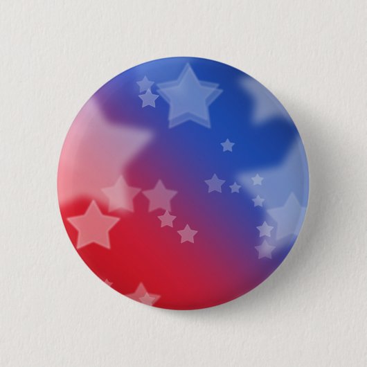星とストライプ星 缶バッジ (正面)