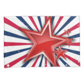 星とストライプ枕ケース 枕カバー (正面右)