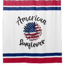 星とストライプ開花ひまわり