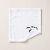 星とストライプ開花ひまわり バスタオルセット (ウォッシュタオル)