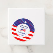 星とストライプ1歳の誕生日 フェイバータグ (インサイチュ)