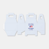 星とストライプ1歳の誕生日 フェイバーボックス (折り畳みなし)