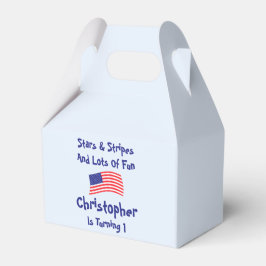 星とストライプ1歳の誕生日 フェイバーボックス