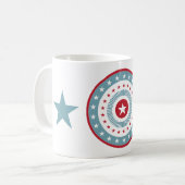 星とストライプ7月の4thコーヒーマグ コーヒーマグカップ (正面左)