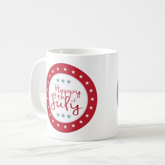 星とストライプ7月の4thコーヒーマグ コーヒーマグカップ (正面左)