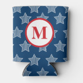 星とストライプ7月モノグラムの4th 缶クーラー (正面)