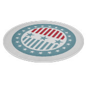 星とストライプ7月4日ガラスのカッティングボード カッティングボード (角)