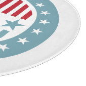 星とストライプ7月4日ガラスのカッティングボード カッティングボード (角)