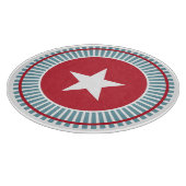 星とストライプ7月4日ガラスのカッティングボード カッティングボード (角)