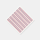 星とストライプ7月4日 スタンダードカクテルナプキン (角)