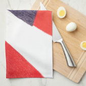 星とストライプ キッチンタオル (四つ折り)