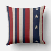 星とストライプ クッション (裏面)