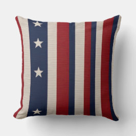 星とストライプ クッション
