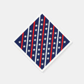 星とストライプ スタンダードカクテルナプキン (角)