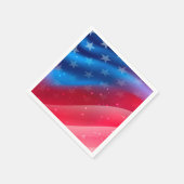 星とストライプ スタンダードカクテルナプキン (角)