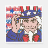 星とストライプ スタンダードランチョンナプキン (正面)