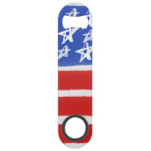 星とストライプ、ステンレス鋼ボトルオープナー スピード栓抜き (裏面)