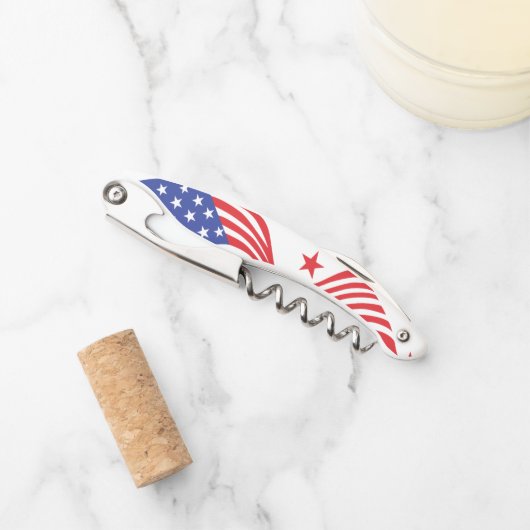 星とストライプ ソムリエナイフ (正面)