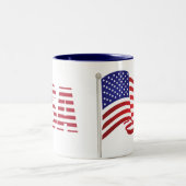 星とストライプ ツートーンマグカップ (中央)