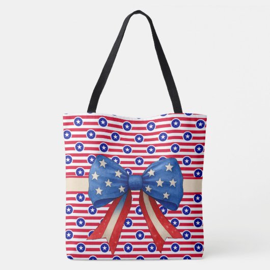 星とストライプ トートバッグ (裏面)