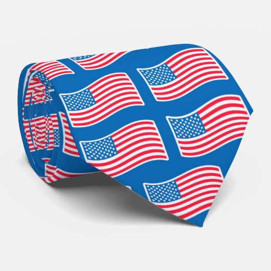 星とストライプ ネクタイ (ロール)