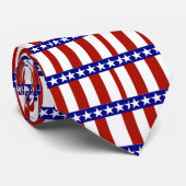 星とストライプ ネクタイ (ロール)