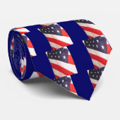 星とストライプ ネクタイ (ロール)