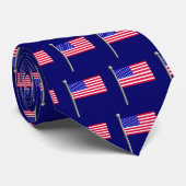 星とストライプ ネクタイ (ロール)