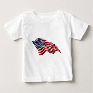 星とストライプ ベビーTシャツ