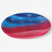 星とストライプ ペーパープレート (アングル)