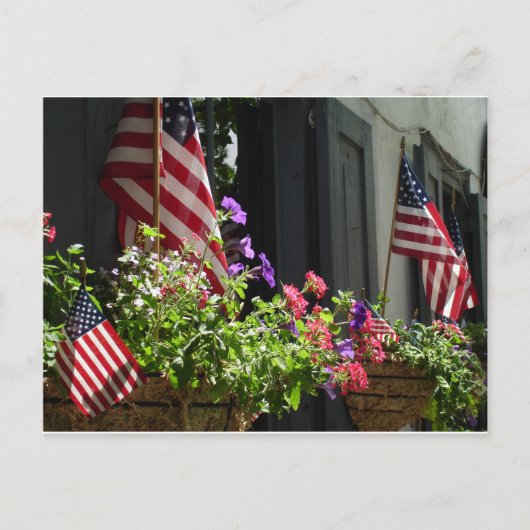 星とストライプ ポストカード (正面)