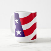 星とストライプ – マグカップ (正面左)