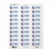 星とストライプ ラベル (フルシート)