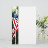 星とストライプ 便箋 (スタンド正面)