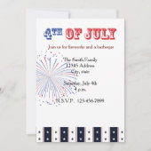 星とストライプ 招待状 (正面)