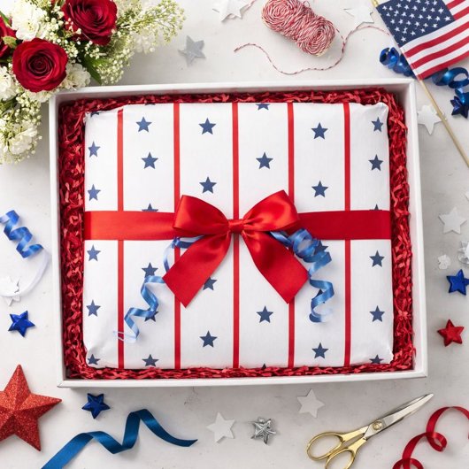 星とストライプ  薄葉紙